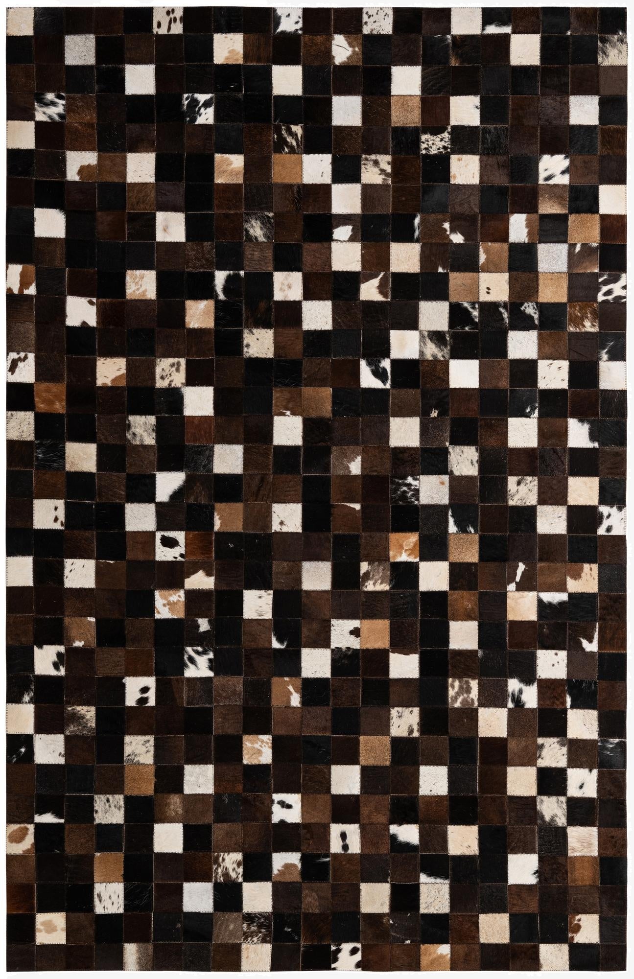 5' 2 x 7' 11 Cowhide - Patchwork Rug