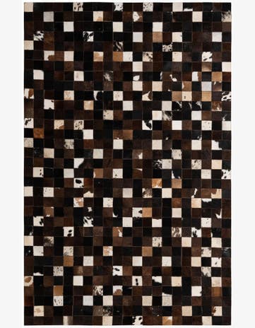 5' 2 x 7' 11 Cowhide - Patchwork Rug