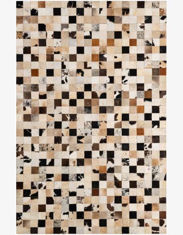 5' 2 x 7' 11 Cowhide - Patchwork Rug