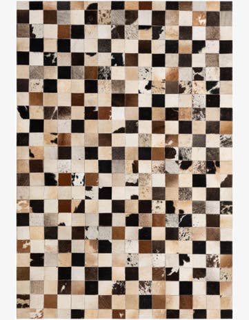 4' 1 x 6' Cowhide - Patchwork Rug