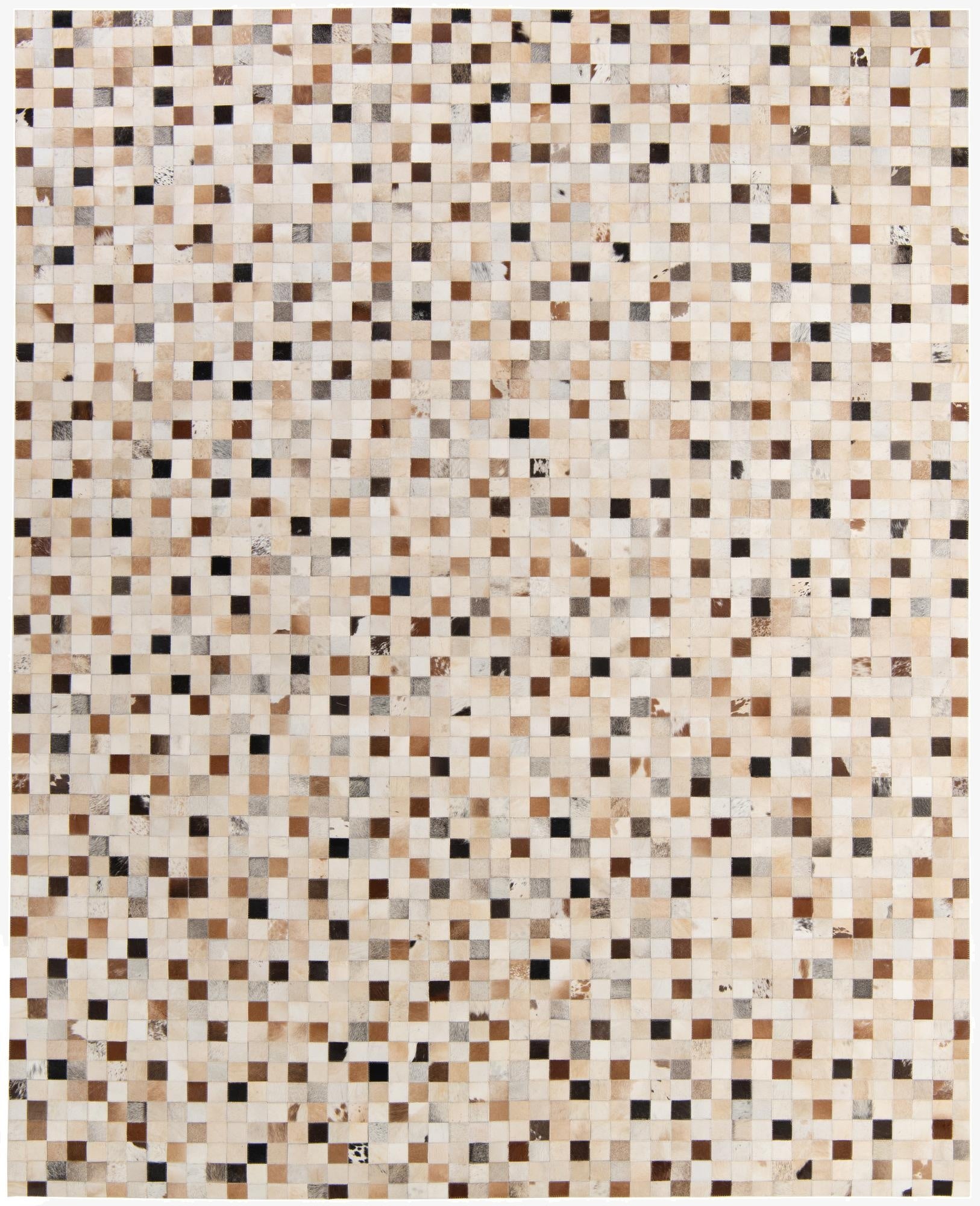 8' 1 x 9' 11 Cowhide - Patchwork Rug