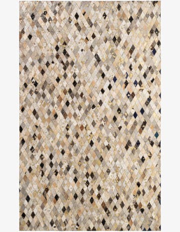 5' 1 x 8' 1 Cowhide - Patchwork Rug
