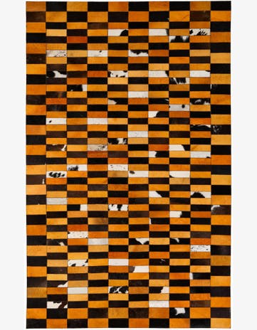 5' 1 x 7' 11 Cowhide - Patchwork Rug