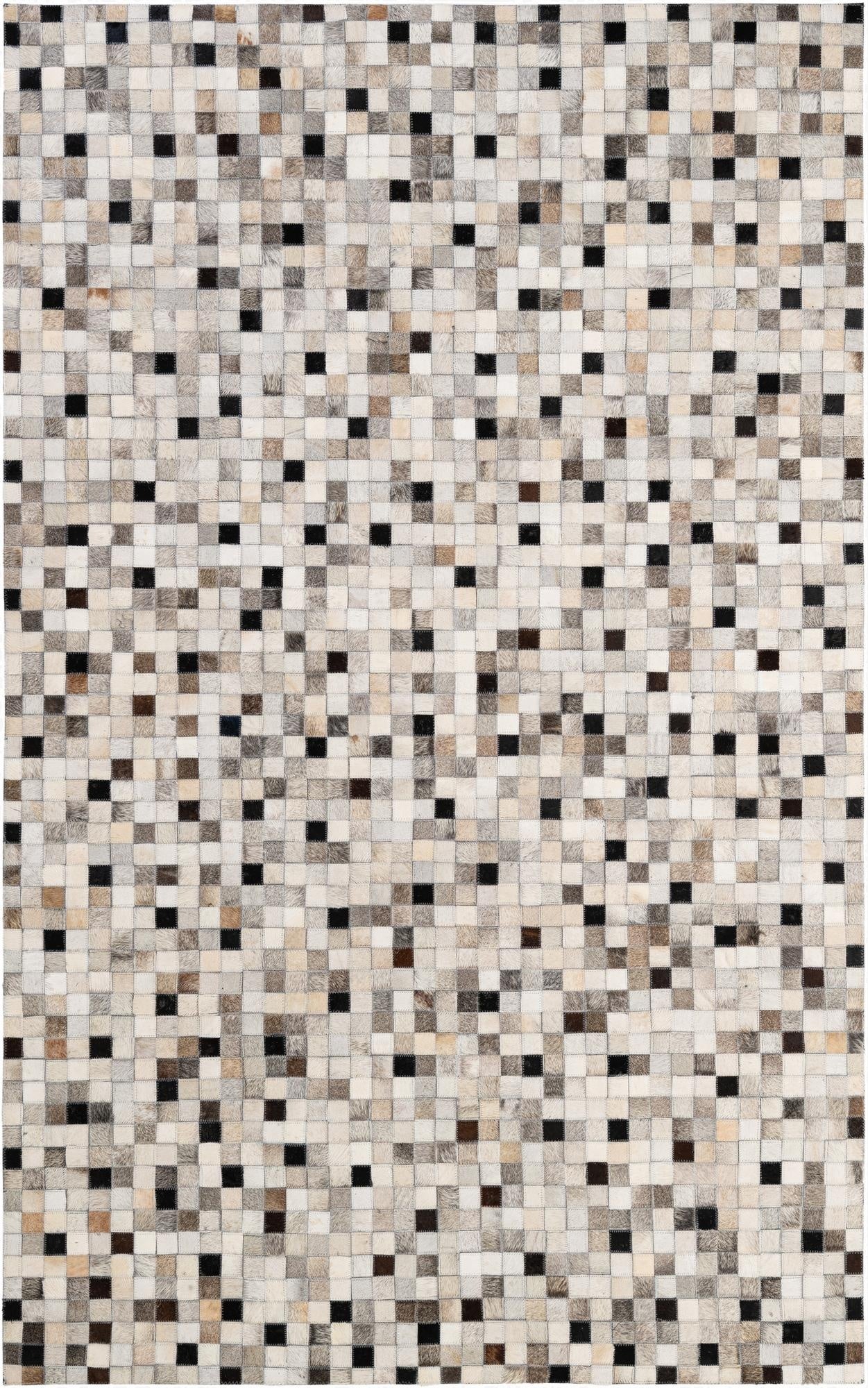 5' x 7' 11 Cowhide - Patchwork Rug