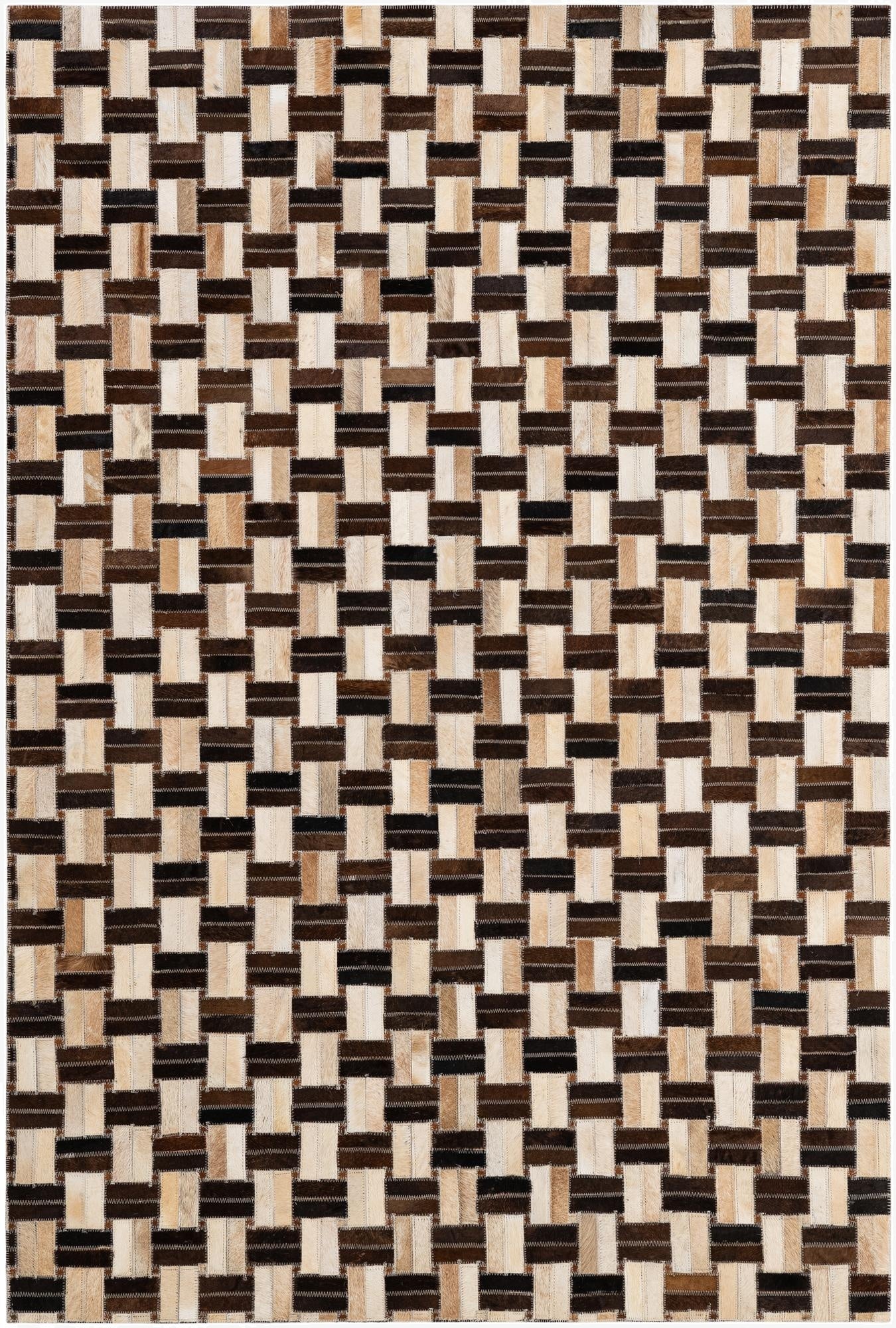 122cm x 180cm Cowhide - Patchwork Rug