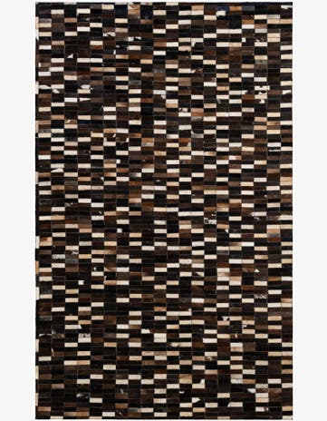 5' 1 x 8' Cowhide - Patchwork Rug