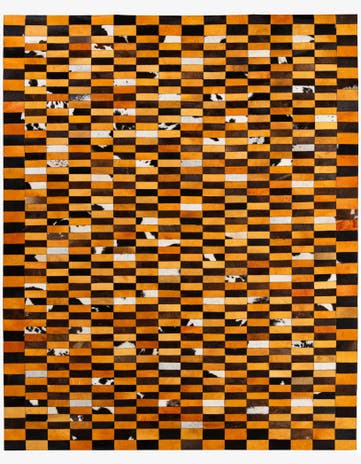 8' 1 x 9' 11 Cowhide - Patchwork Rug