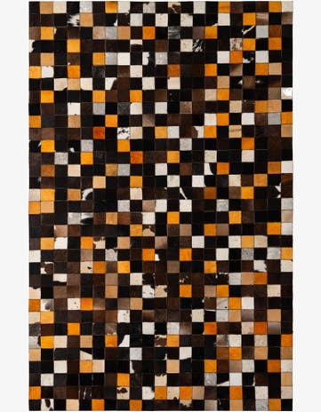 5' 2 x 7' 11 Cowhide - Patchwork Rug