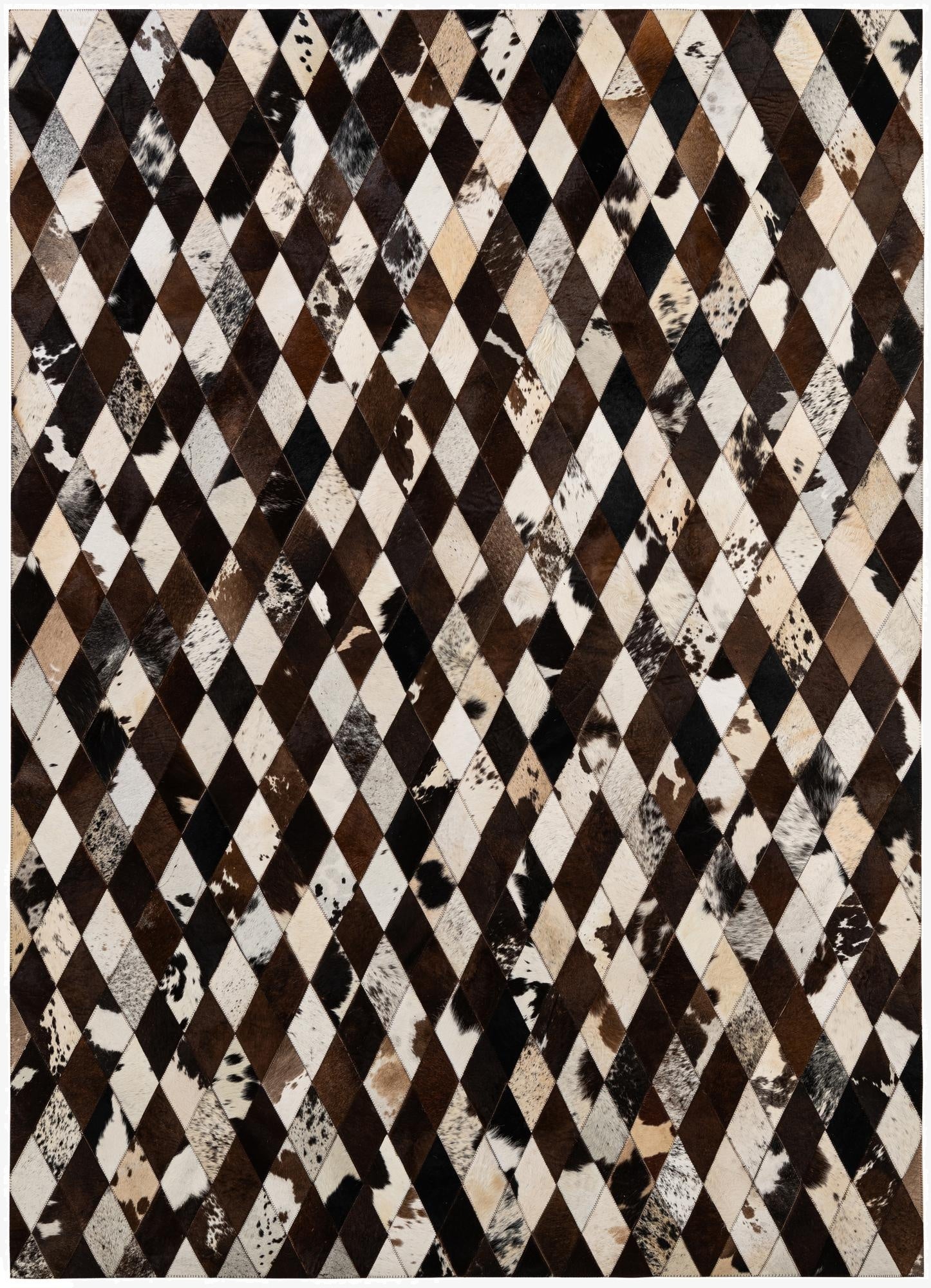 5' 9 x 8' 1 Cowhide - Patchwork Rug