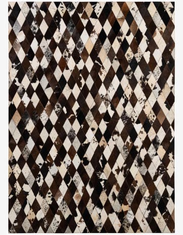 5' 9 x 8' 1 Cowhide - Patchwork Rug