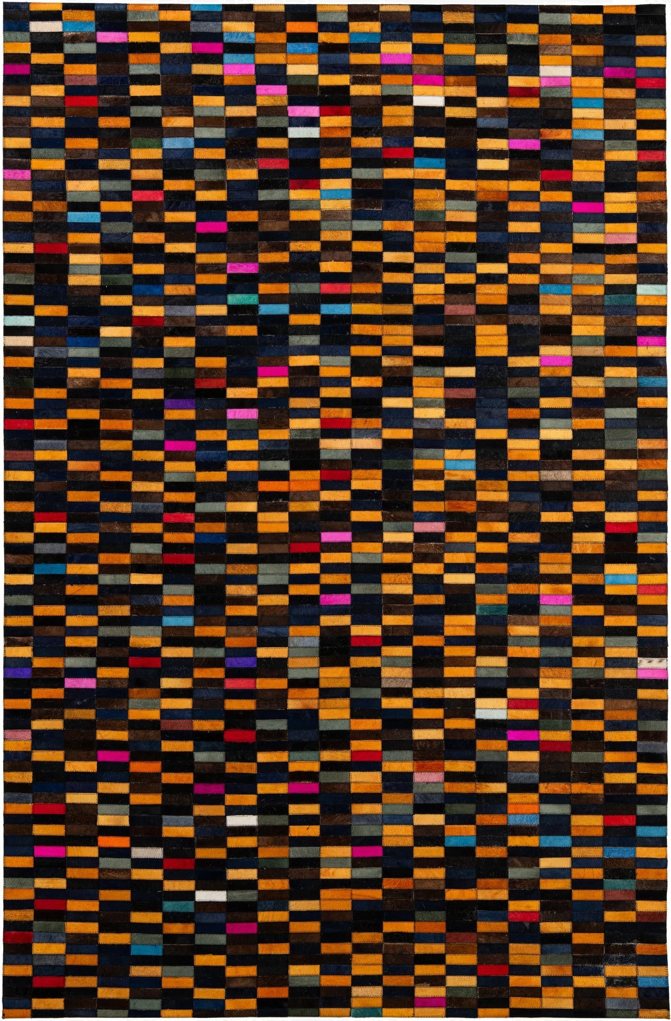 5' 3 x 8' Cowhide - Patchwork Rug