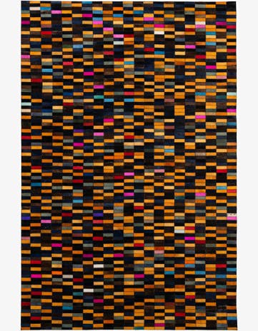 5' 3 x 8' Cowhide - Patchwork Rug