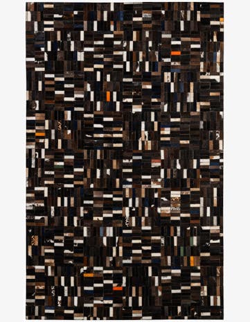 5' 1 x 8' Cowhide - Patchwork Rug
