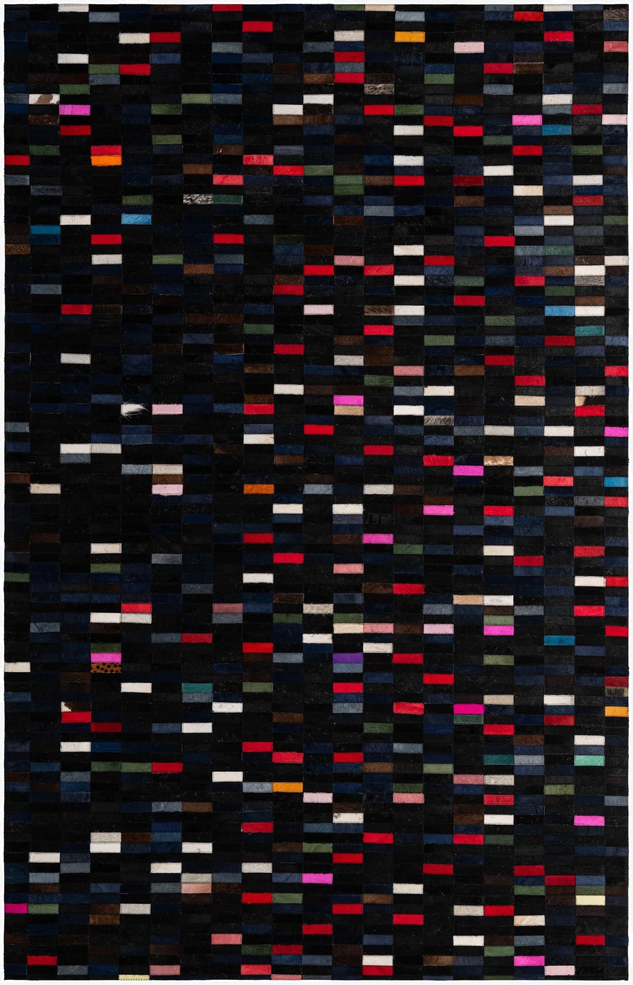 5' 2 x 8' Cowhide - Patchwork Rug