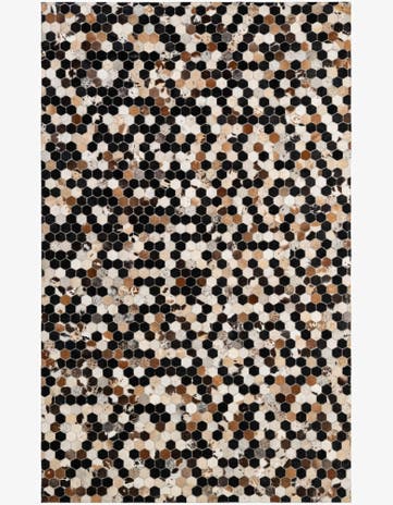 5' 1 x 8' 1 Cowhide - Patchwork Rug