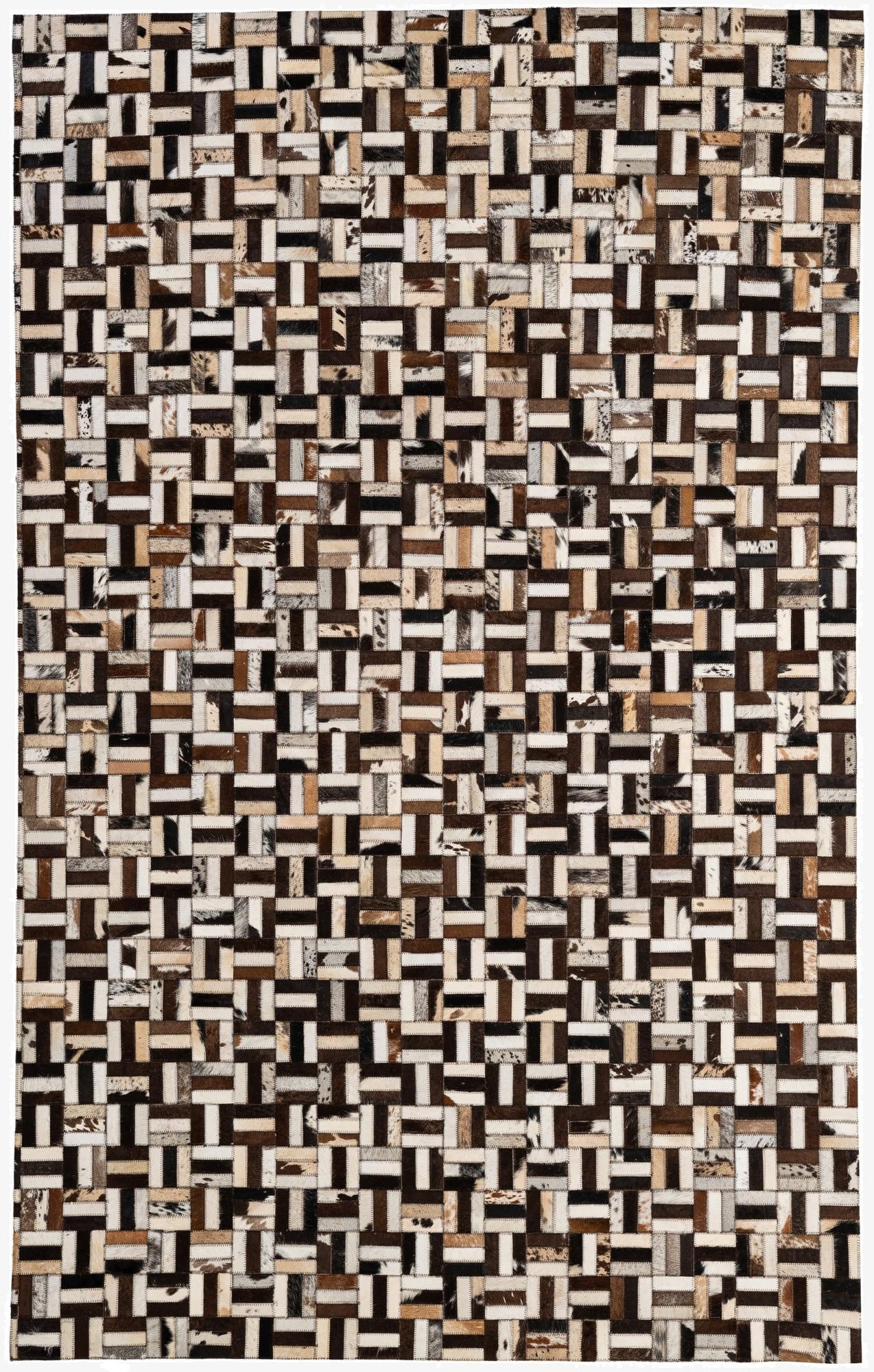 5' 2 x 7' 11 Cowhide - Patchwork Rug