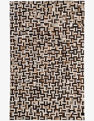 5' 2 x 7' 11 Cowhide - Patchwork Rug
