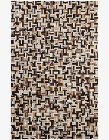 4' 11 x 7' 10 Cowhide - Patchwork Rug