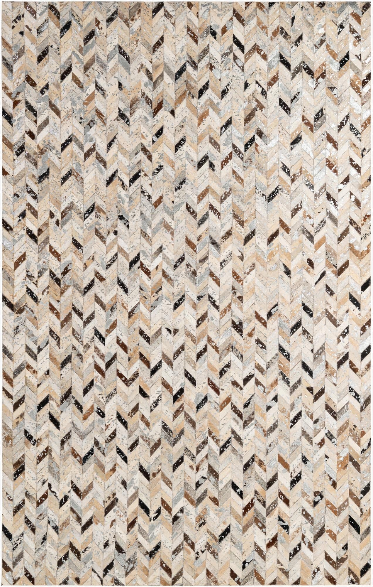5' 2 x 8' Cowhide - Patchwork Rug