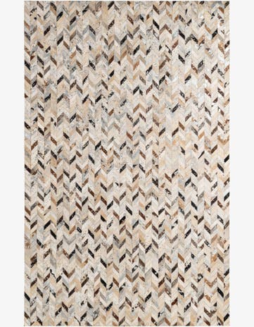 5' 2 x 8' Cowhide - Patchwork Rug