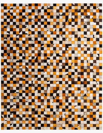 8' 1 x 9' 11 Cowhide - Patchwork Rug