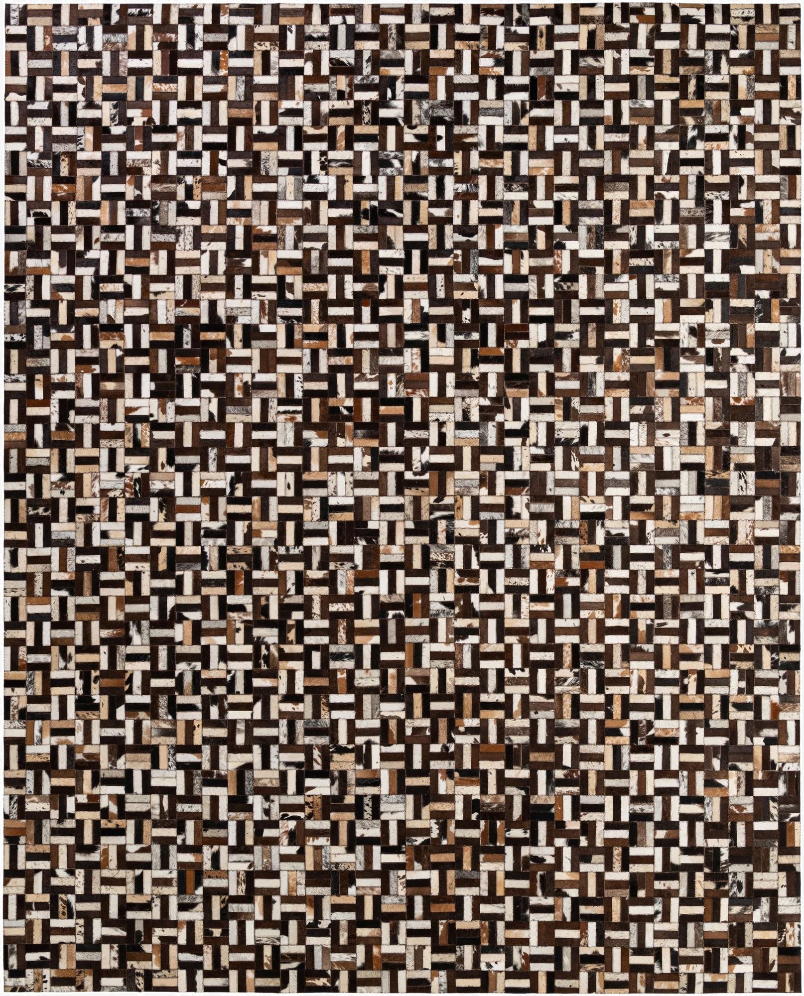 8' 1 x 10' Cowhide - Patchwork Rug