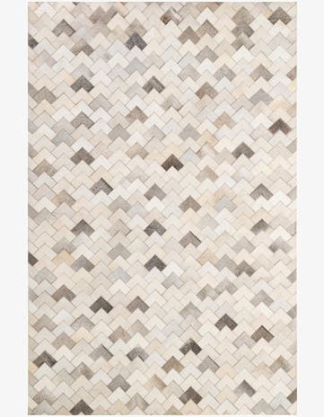 5' 2 x 8' Cowhide - Patchwork Rug