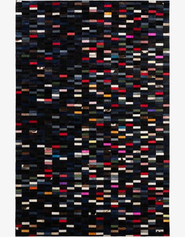 5' 2 x 7' 11 Cowhide - Patchwork Rug