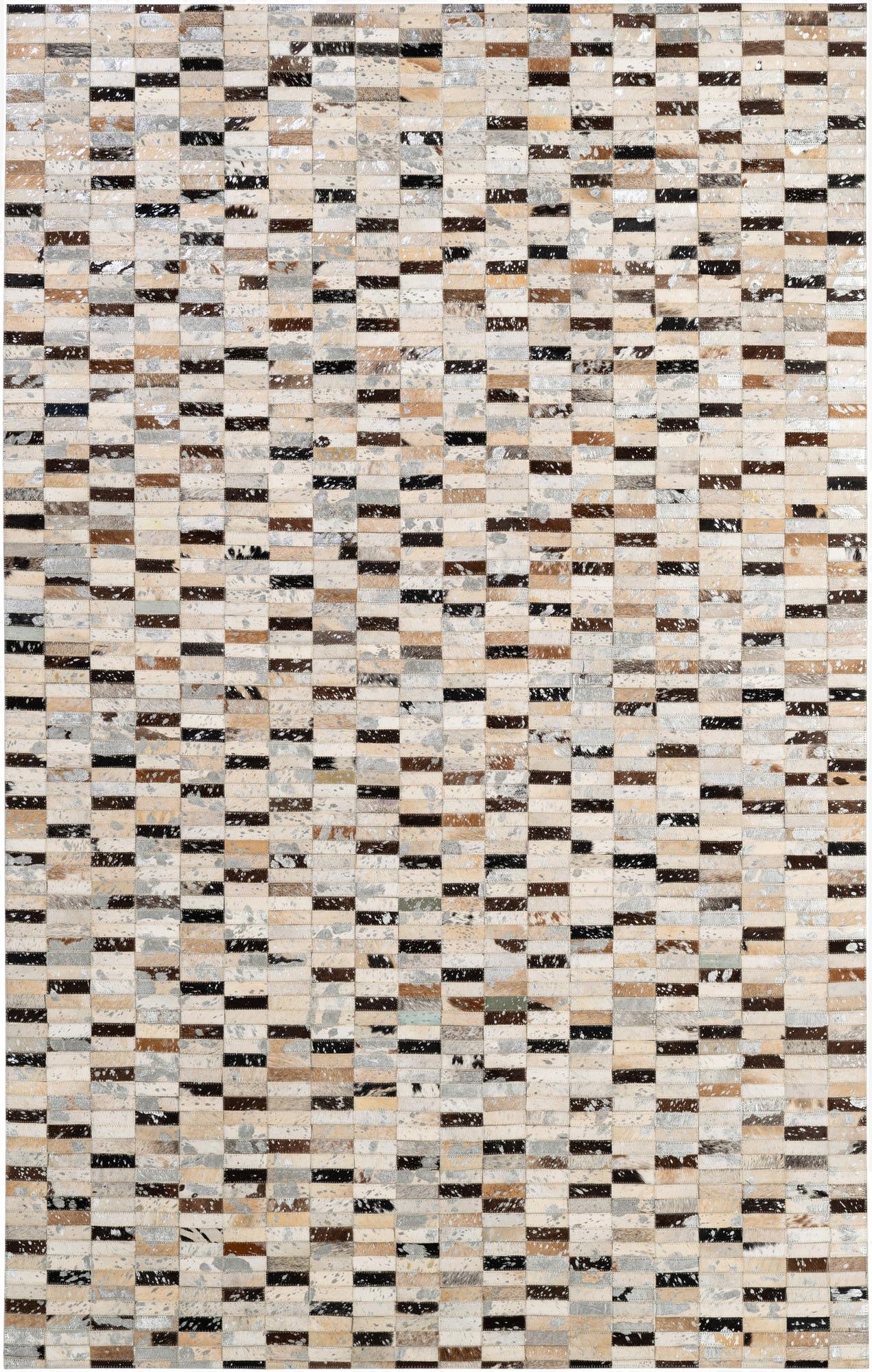 5' x 7' 11 Cowhide - Patchwork Rug