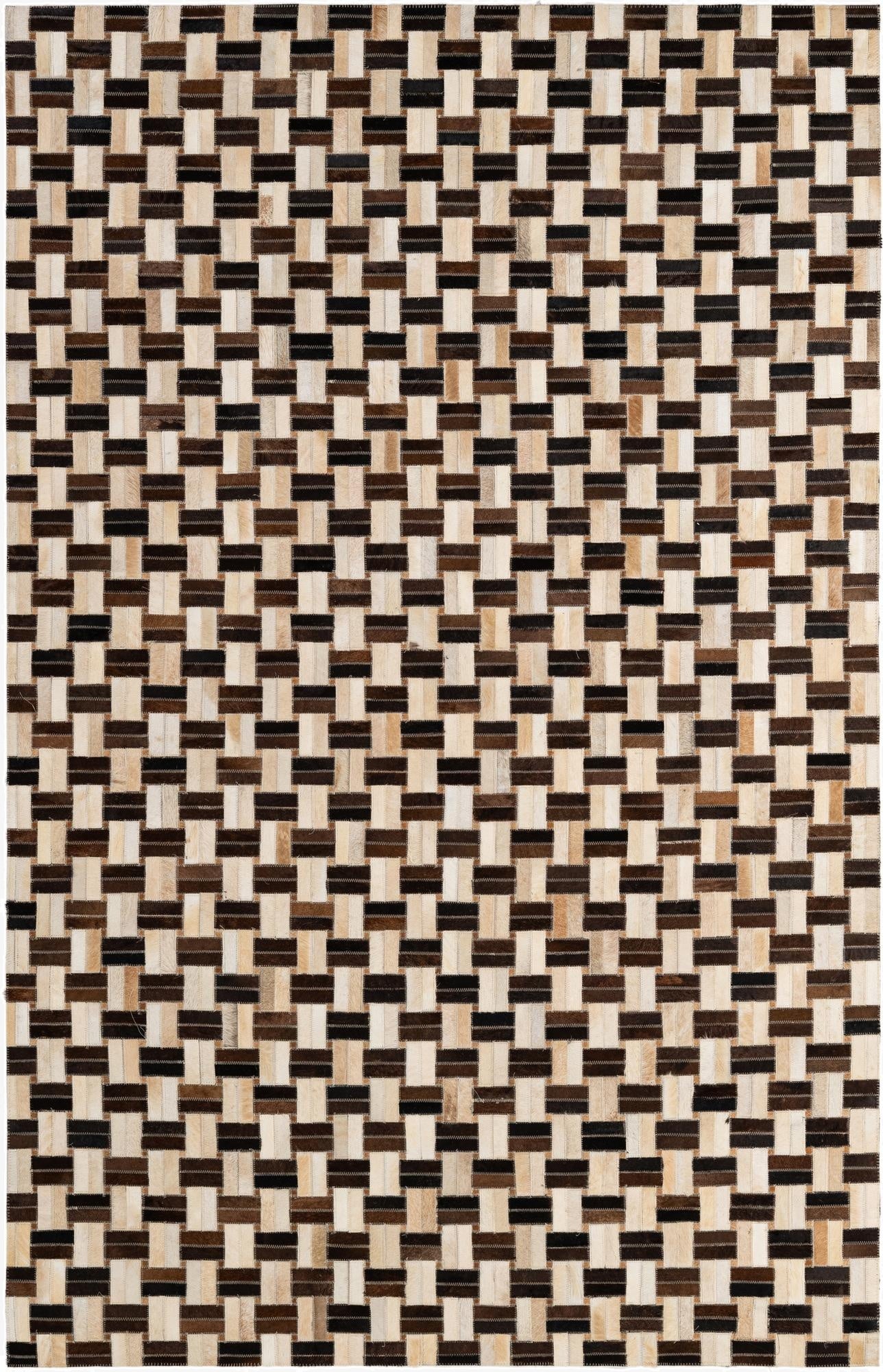 5' x 7' 9 Cowhide - Patchwork Rug