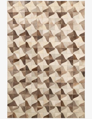 5' 2 x 7' 11 Cowhide - Patchwork Rug
