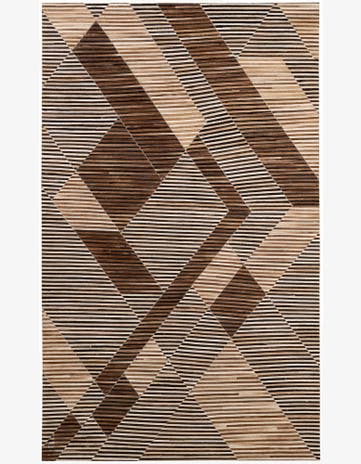 5' 1 x 8' 3 Cowhide - Patchwork Rug