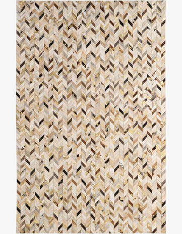 5' 2 x 8' Cowhide - Patchwork Rug