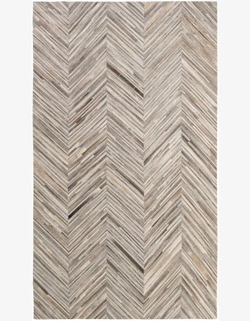 5' 6 x 9' 7 Cowhide - Patchwork Rug