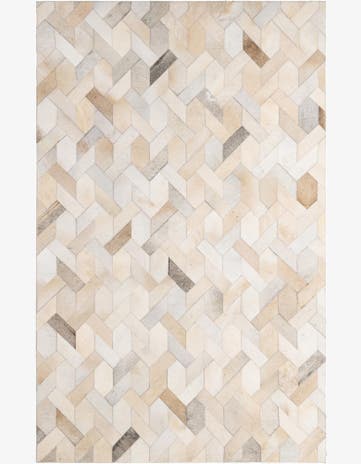 5' 1 x 7' 11 Cowhide - Patchwork Rug