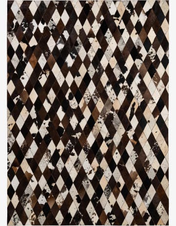 5' 10 x 8' 1 Cowhide - Patchwork Rug