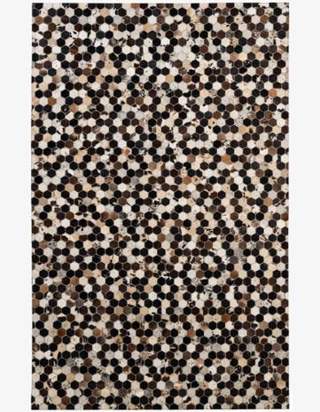 5' 1 x 8' Cowhide - Patchwork Rug