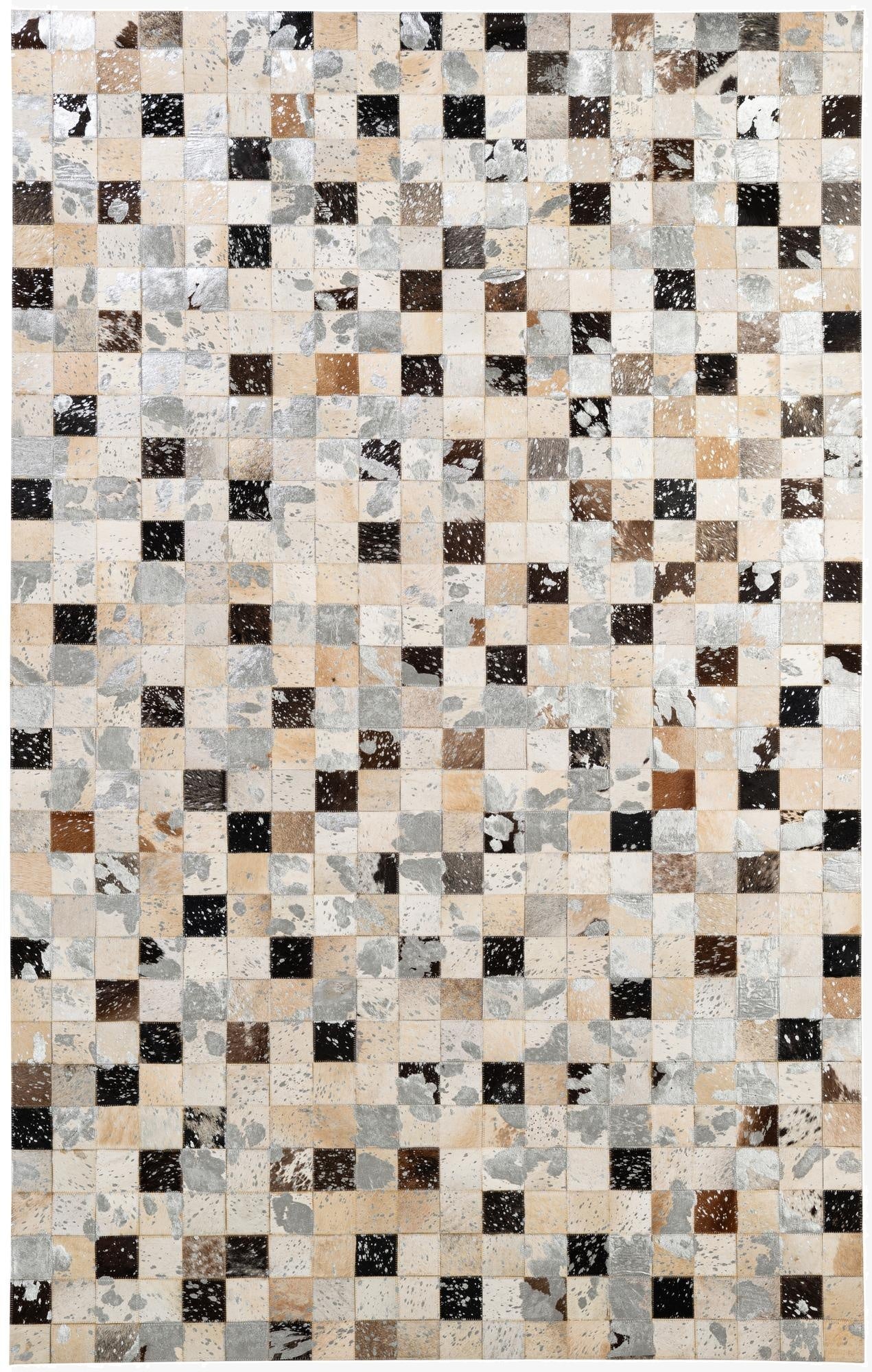 5' 1 x 8' 1 Cowhide - Patchwork Rug