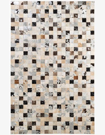 5' 1 x 8' 1 Cowhide - Patchwork Rug