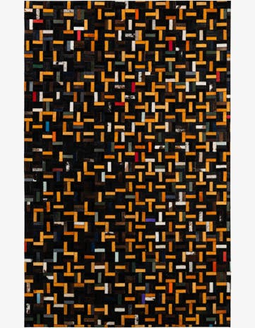 5' 1 x 7' 11 Cowhide - Patchwork Rug