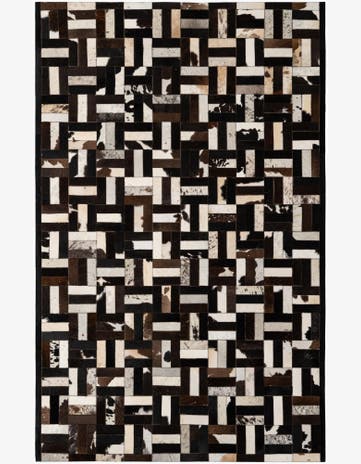 5' 1 x 7' 11 Cowhide - Patchwork Rug