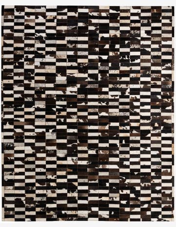 8' 2 x 9' 11 Cowhide - Patchwork Rug