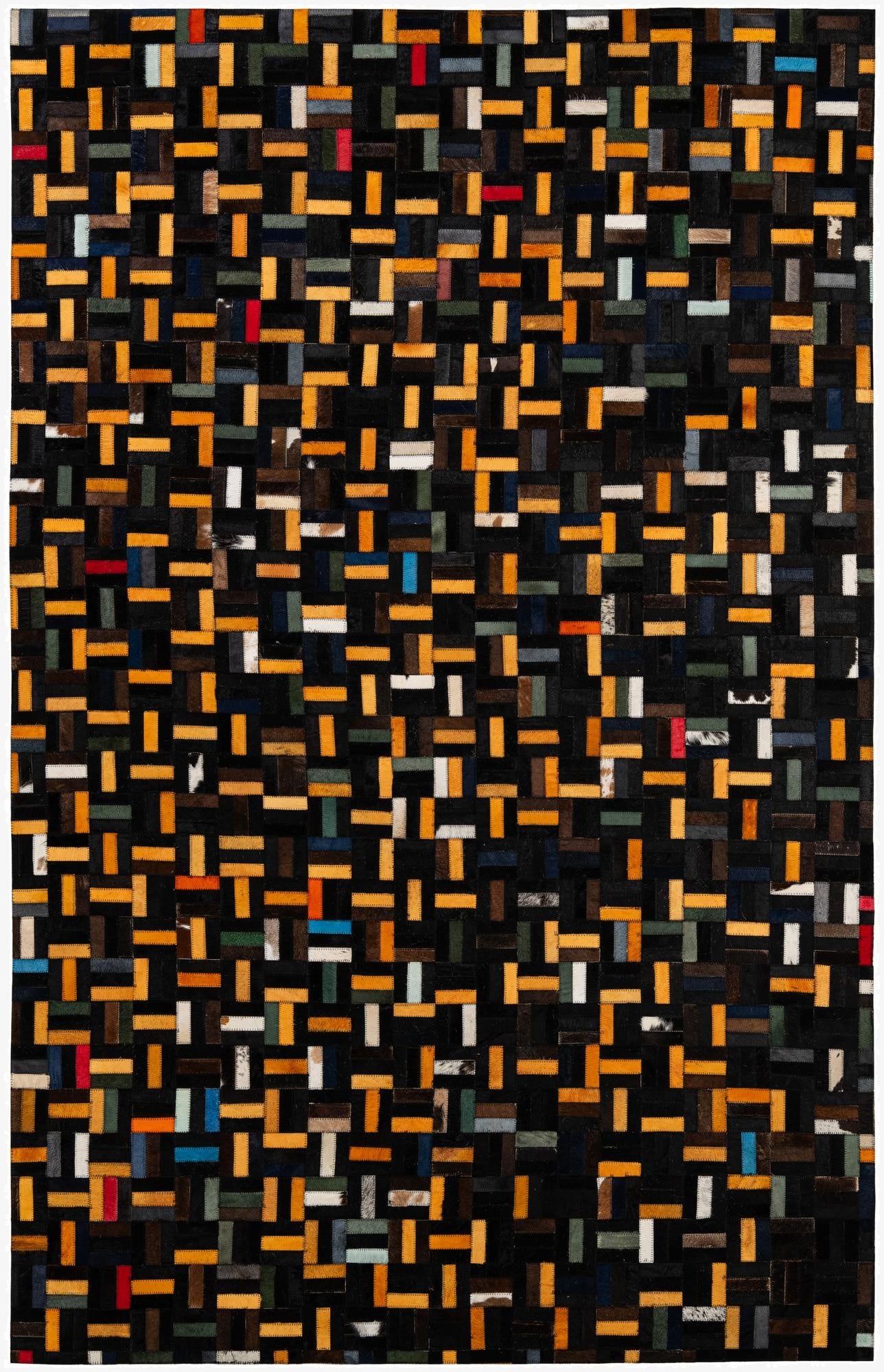 5' 1 x 7' 11 Cowhide - Patchwork Rug