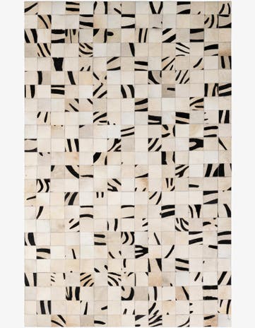 5' x 7' 10 Cowhide - Patchwork Rug