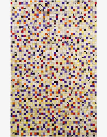 5' 1 x 8' Cowhide - Patchwork Rug