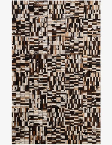 5' x 7' 10 Cowhide - Patchwork Rug