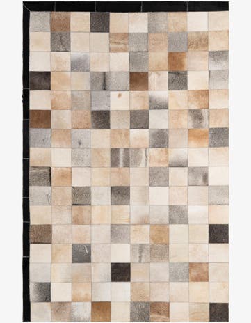 5' x 7' 10 Cowhide - Patchwork Rug