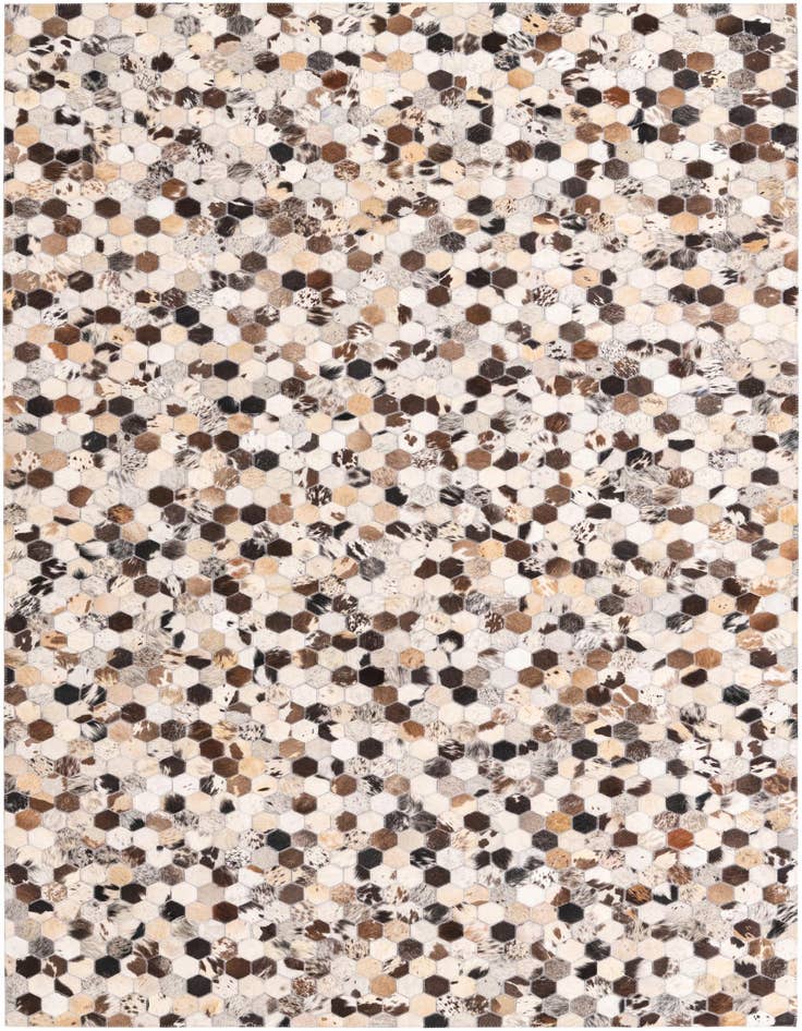 Detail image of 5' x 8' Cowhide Leather Rug