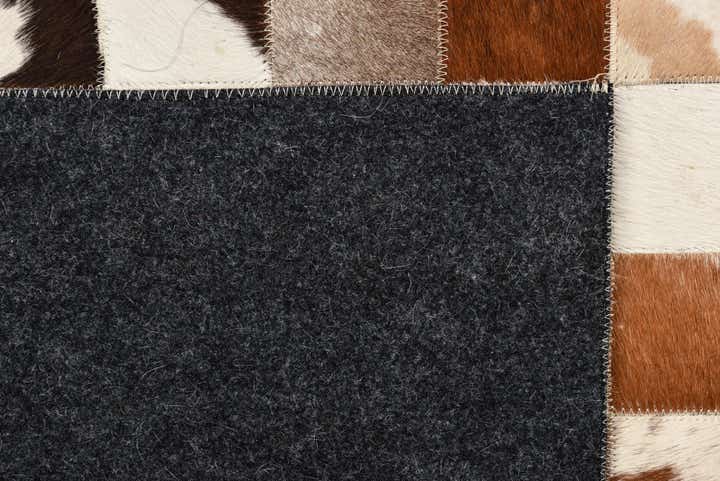 5' x 7' 10 Cowhide Leather Rug