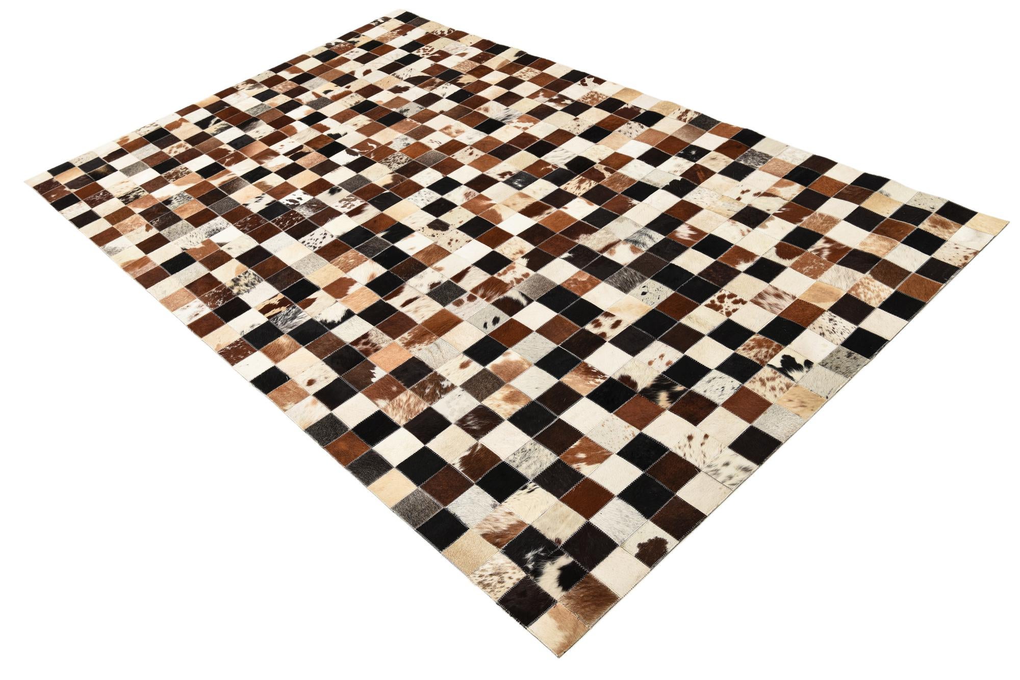 5' x 8' Cowhide Leather Rug